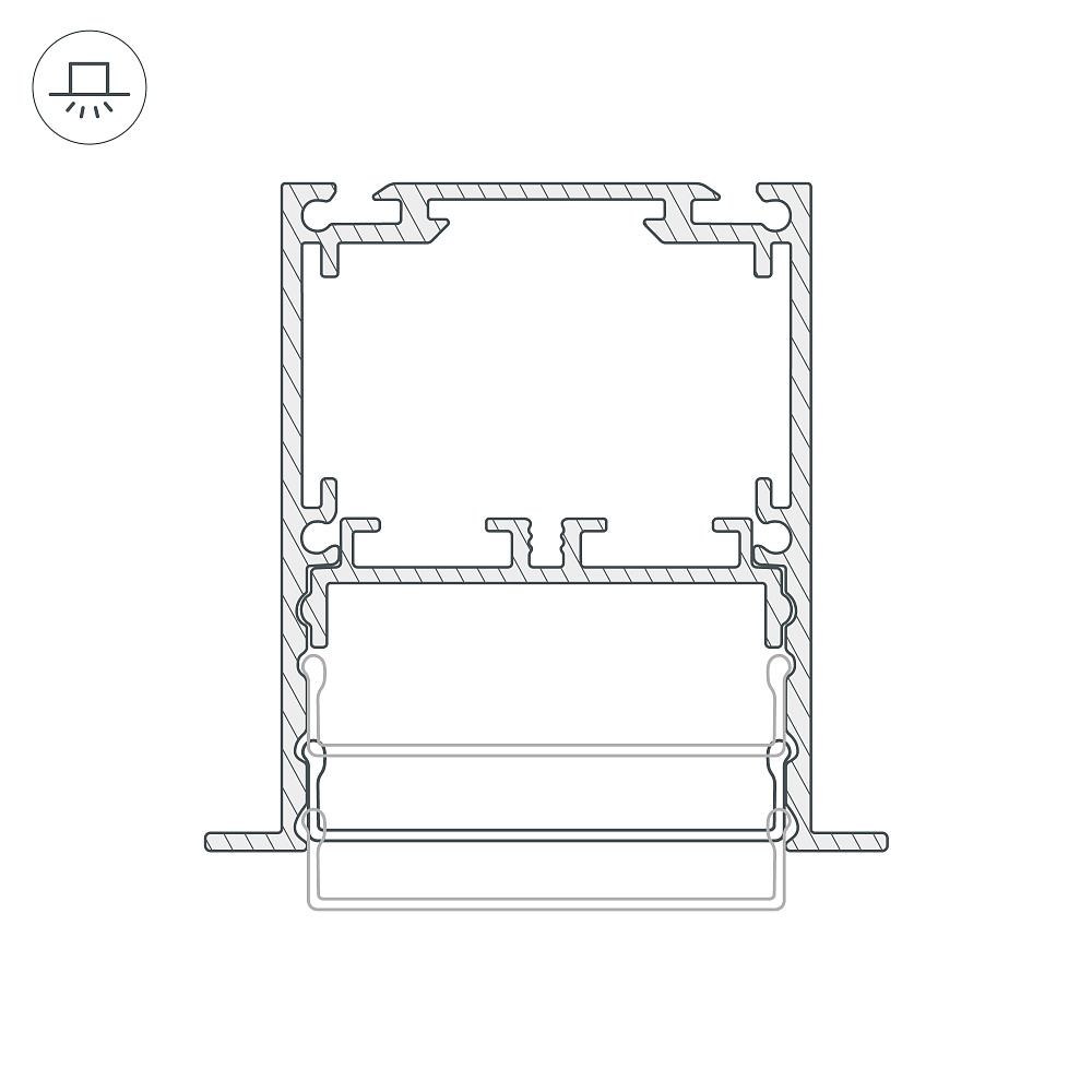 Arlight SL-LINIA52-3L-F — Профиль (Встраиваемый)