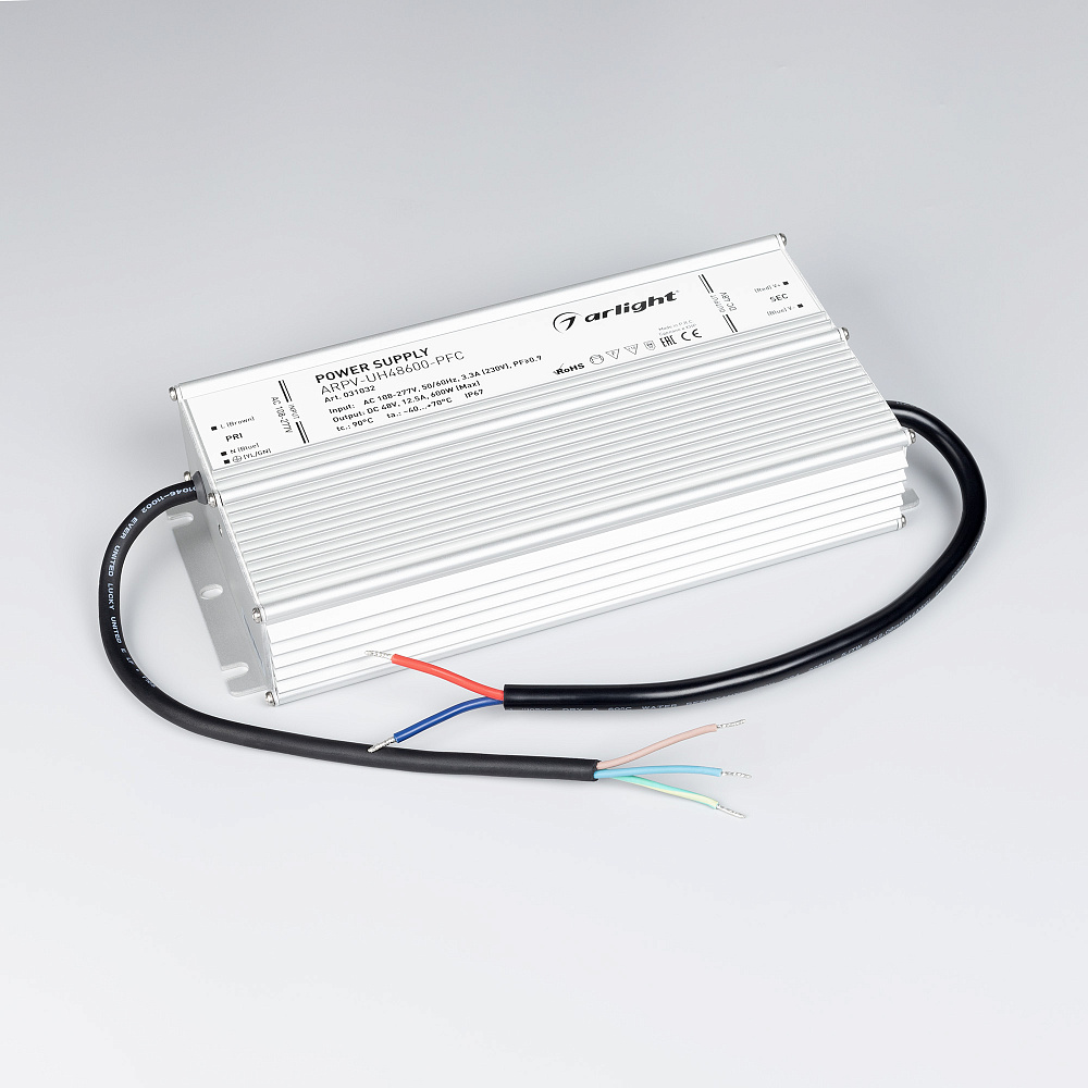 Arlight ARPV-UH 48V — Источник напряжения [клеммы вход 108-240 VAC, выход 48 V DC]