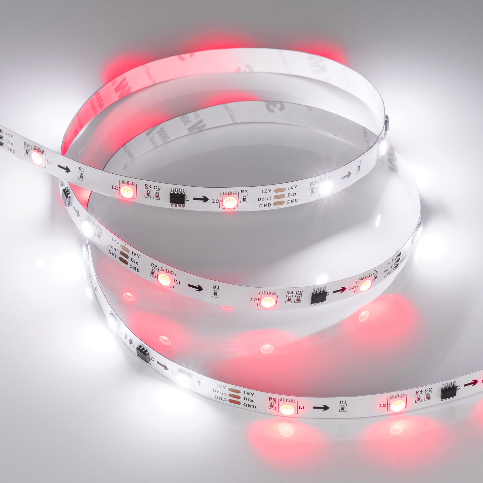 Arlight SPI B30 — Гибкая светодиодная лента — SPI_RGB [каналы: 30; протокол: SPI; питание, В: 12.0; ширина, мм: 10.0]