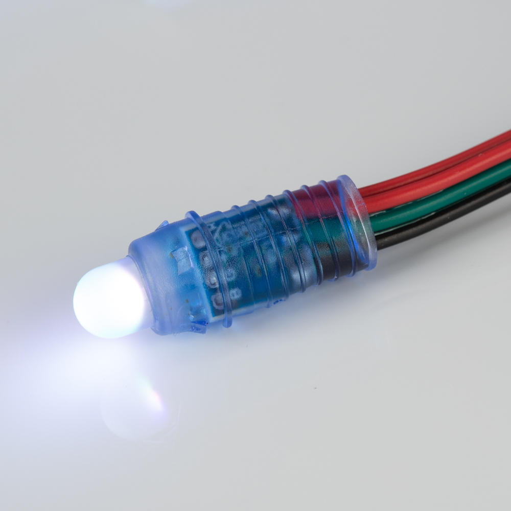 Arlight ARL-D12 — герметичные светодиодные модули, RGB, DIP 8 мм, 5 В, SPI, 1903, с разъёмом