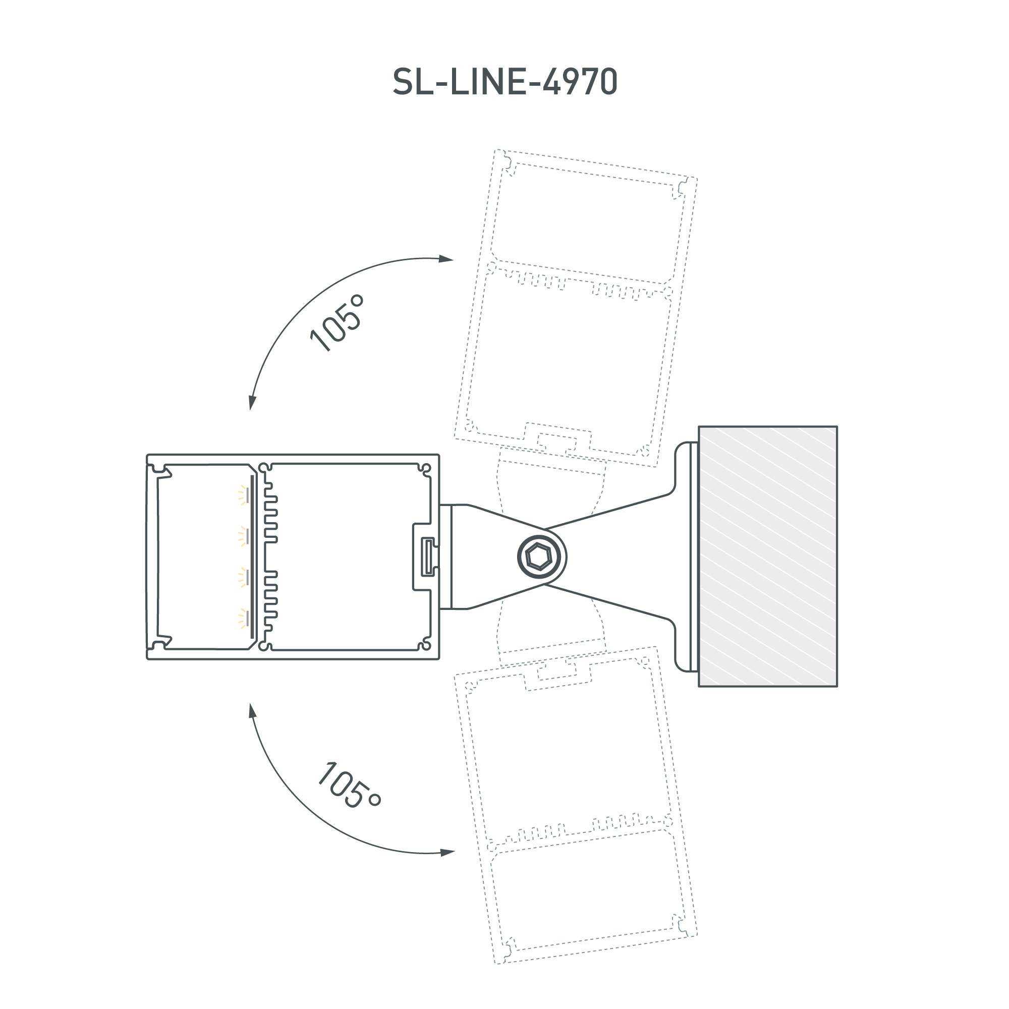 Профиль SL-LINE-4970-2000 BLACK (BY) (Arlight, Алюминий)