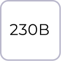 Напряжение питания 230B переменного тока