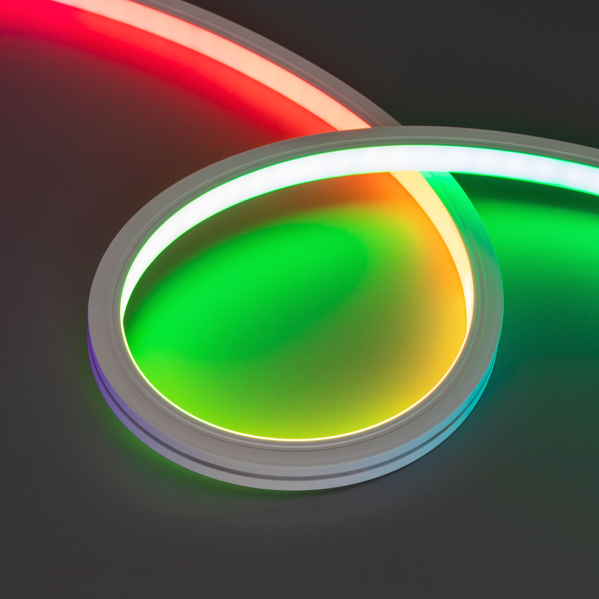 Arlight MOONLIGHT — Гибкий светодиодный неон — DMX_RGB [изгиб: TOP; каналы: 3; IC: UCS512B3; протокол: DMX; высота, мм: 12.0; питание, В: 24.0; ширина, мм: 13.0]