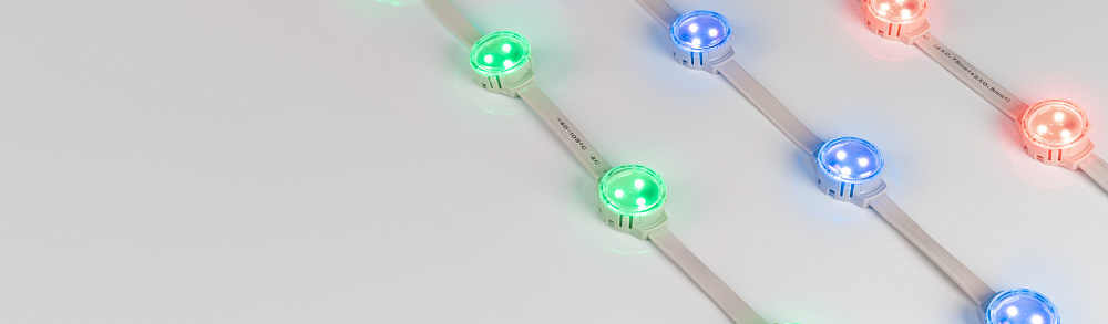 Arlight SOLEX-SPI-3535 — герметичные светодиодные модули, RGB, SMD 3535, 12 В, SPI, RT16703, с разъёмом, обход пикселя, с держателем
