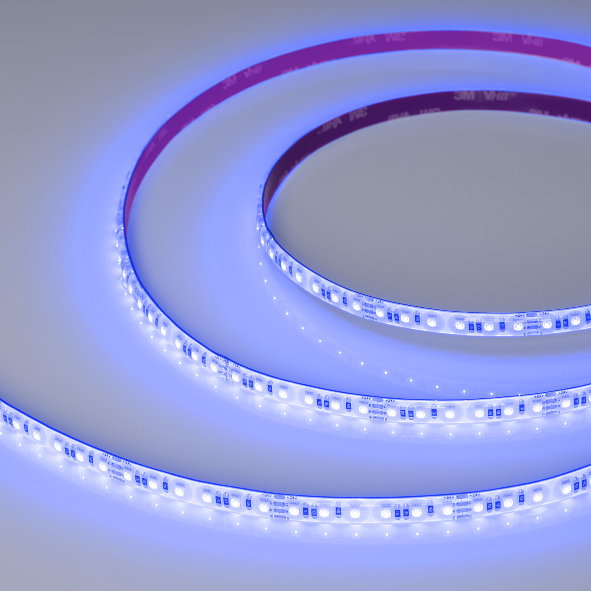 Arlight RTW A120 — Гибкая светодиодная лента — RGB [каналы: 3; исполнение: SE; герметизация: Силикон, заливка сверху прозр. округл. - SE; высота, мм: 2.3; питание, В: 24.0; ширина, мм: 8.0]
