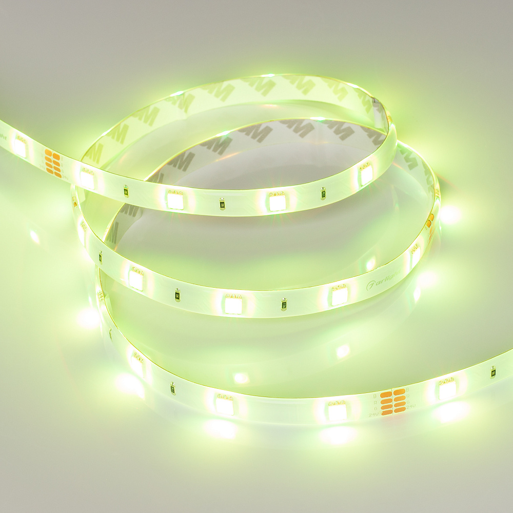 Arlight RTW B30 — Гибкая светодиодная лента — RGB [каналы: 3; исполнение: SE; герметизация: Силикон, заливка сверху прозр. округл. - SE; высота, мм: 2.7; питание, В: 24.0; ширина, мм: 10.0]