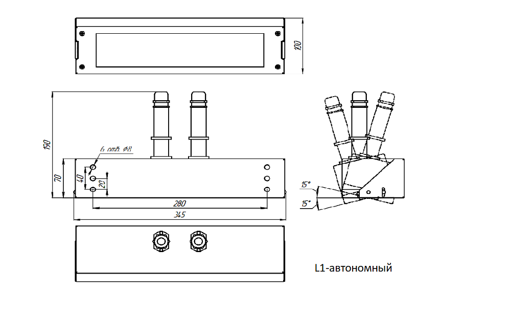 Аварийный светильник BS-DBU-53-L1-INEXI2