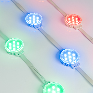 Arlight SPI-F7-D50 — герметичные светодиодные модули, RGB, SMD 3535, 24 В, SPI, MT26803, с разъёмом