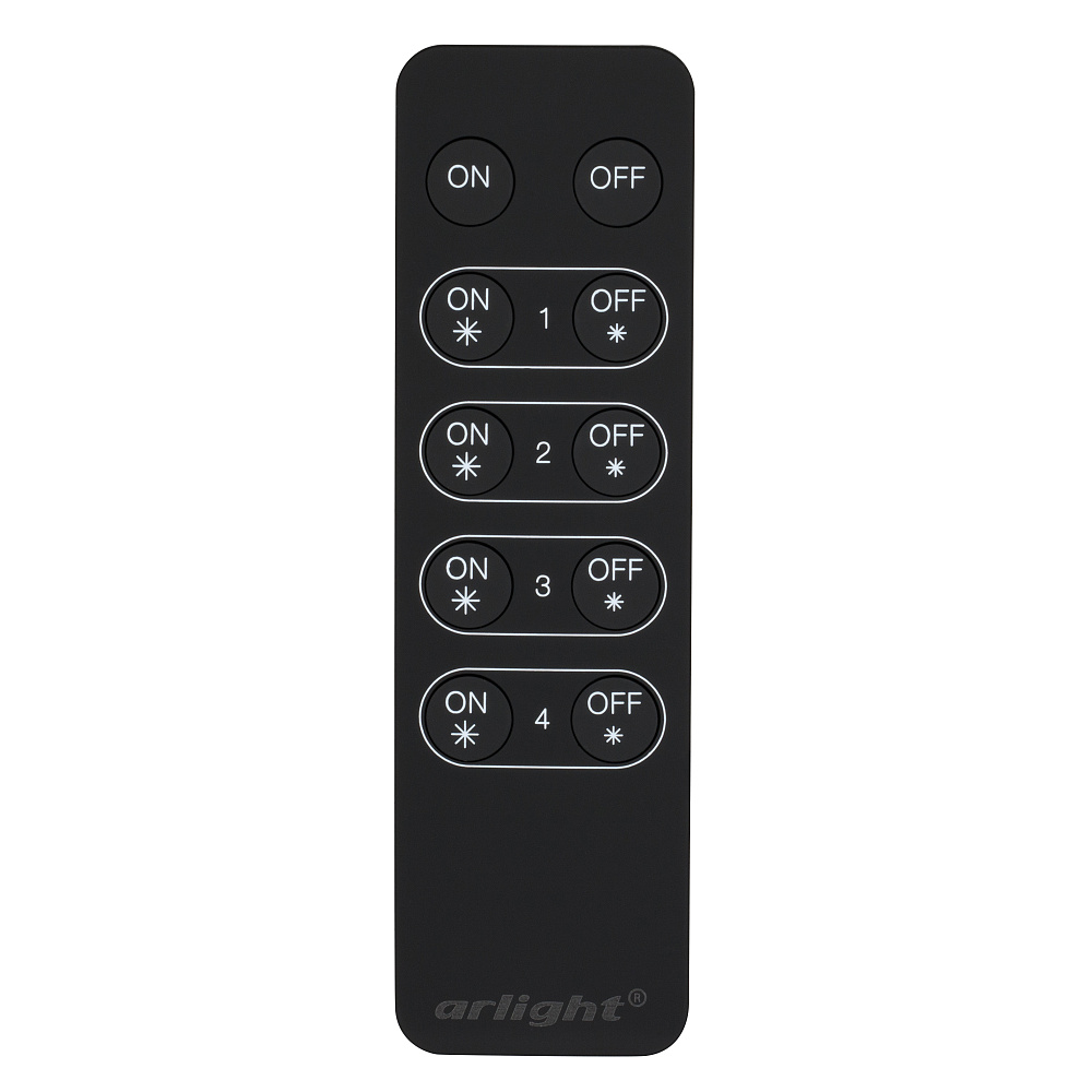 Arlight SR — Пульт SR-2833K4 Black 4 зоны