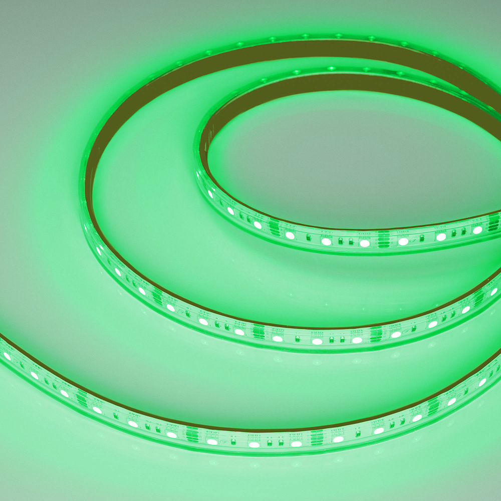 Arlight RTW B60 — Гибкая светодиодная лента — RGB [каналы: 3; исполнение: PS; герметизация: Силикон, экструзия прозр. прямоуг. - PS; высота, мм: 5.0; питание, В: 12.0; ширина, мм: 12.0]