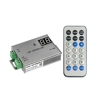 Arlight HX-805 — ведущий контроллер SPI/DMX512, SD-карта и пульт