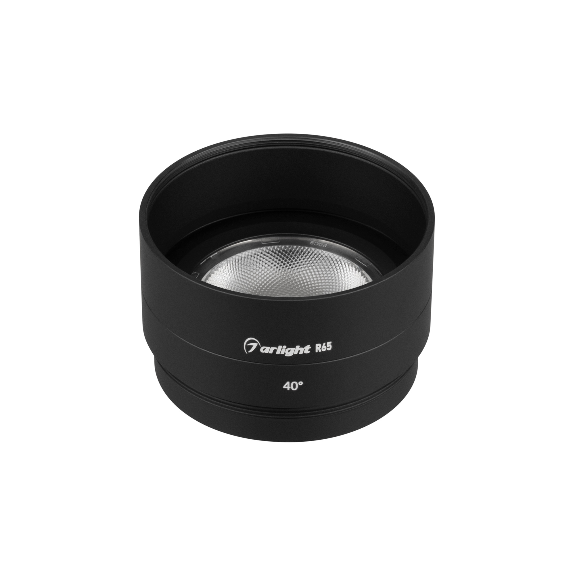 Arlight LGD-ARTIFACT — Насадка с фиксированным углом 40° [LGD-ARTIFACT-LENS-R65 Ø65x21 мм]
