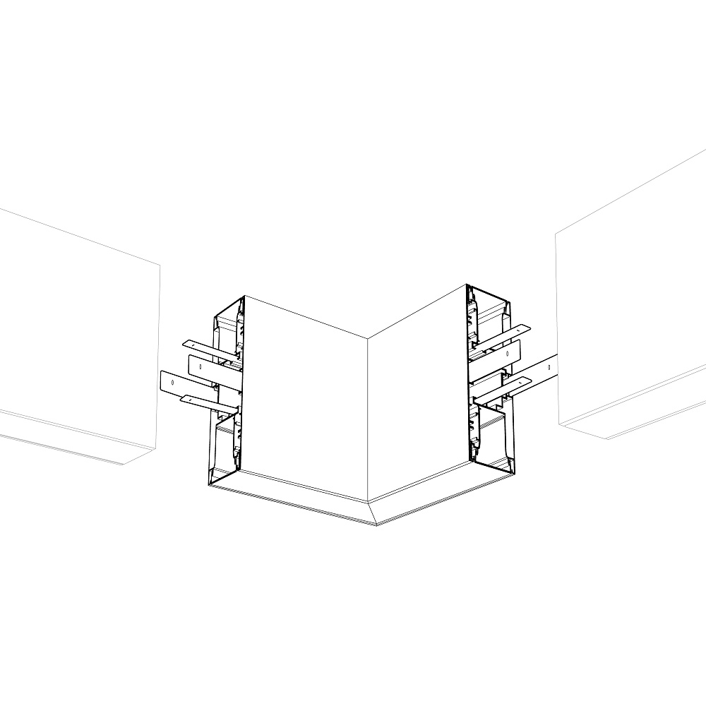 Arlight S2-WALL-X2-H128 — Коннектор угловой внутренний 90°