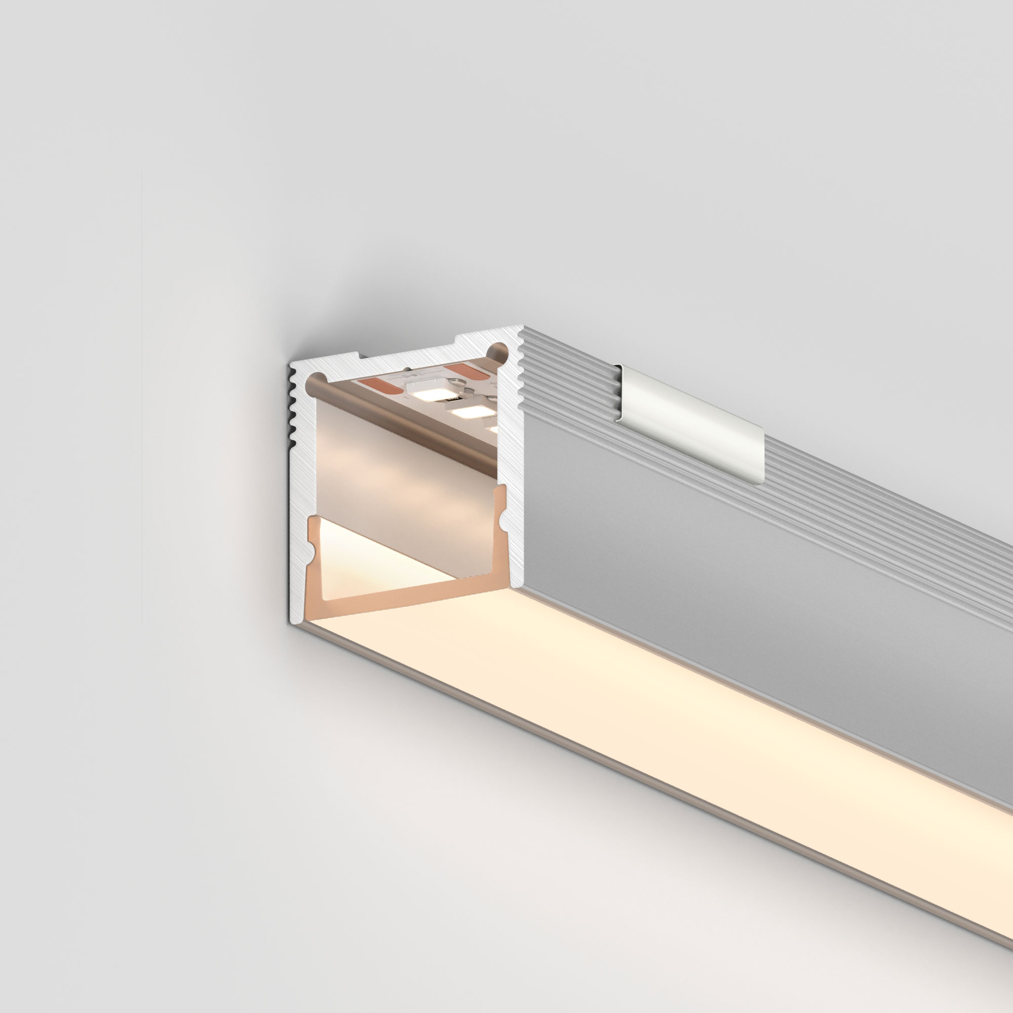 Профиль SL-SLIM20-H20-3000 WHITE (BY) (Arlight, Алюминий)