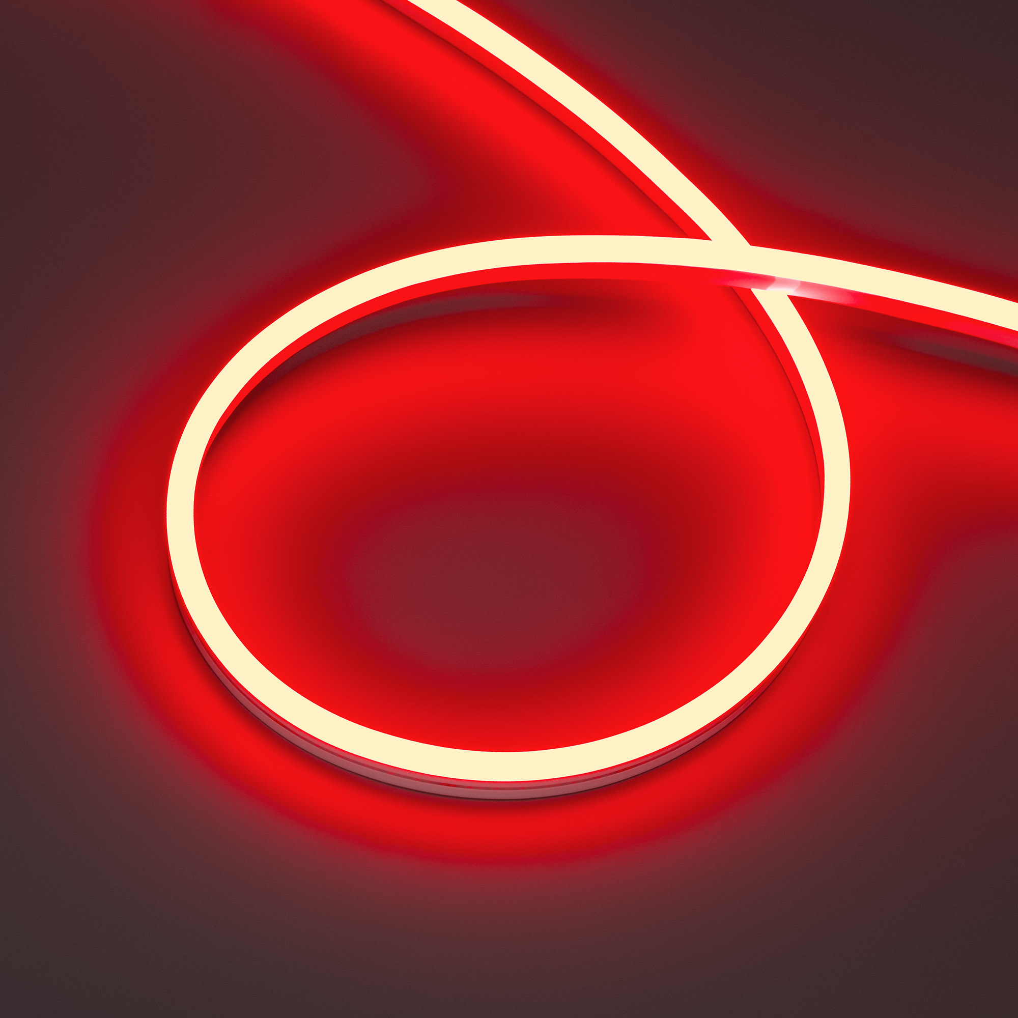 Гибкий неон Лента герметичная HALO-SIDE-A168-6x13mm 24V Red (10 W/m, IP67, 2835, 5m) (Arlight, Силикон)
