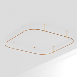 Arlight ART-APRIORI-QUADRAT-SOFT-ROD-400-3500x3500 — Шинопровод (Накладной) (комплектная альтернатива: Подвесной)