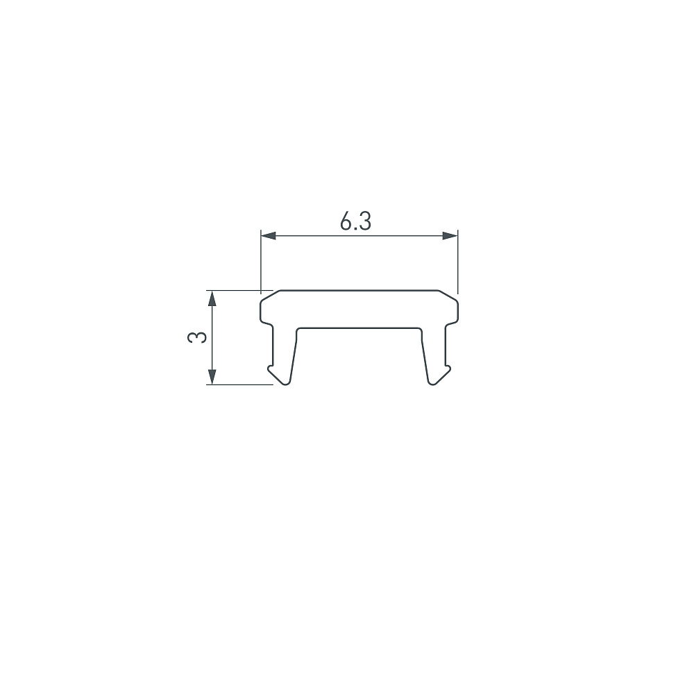 Arlight SL-BEVEL-W21 — Экран-диффузор для профиля SL-BEVEL-W21