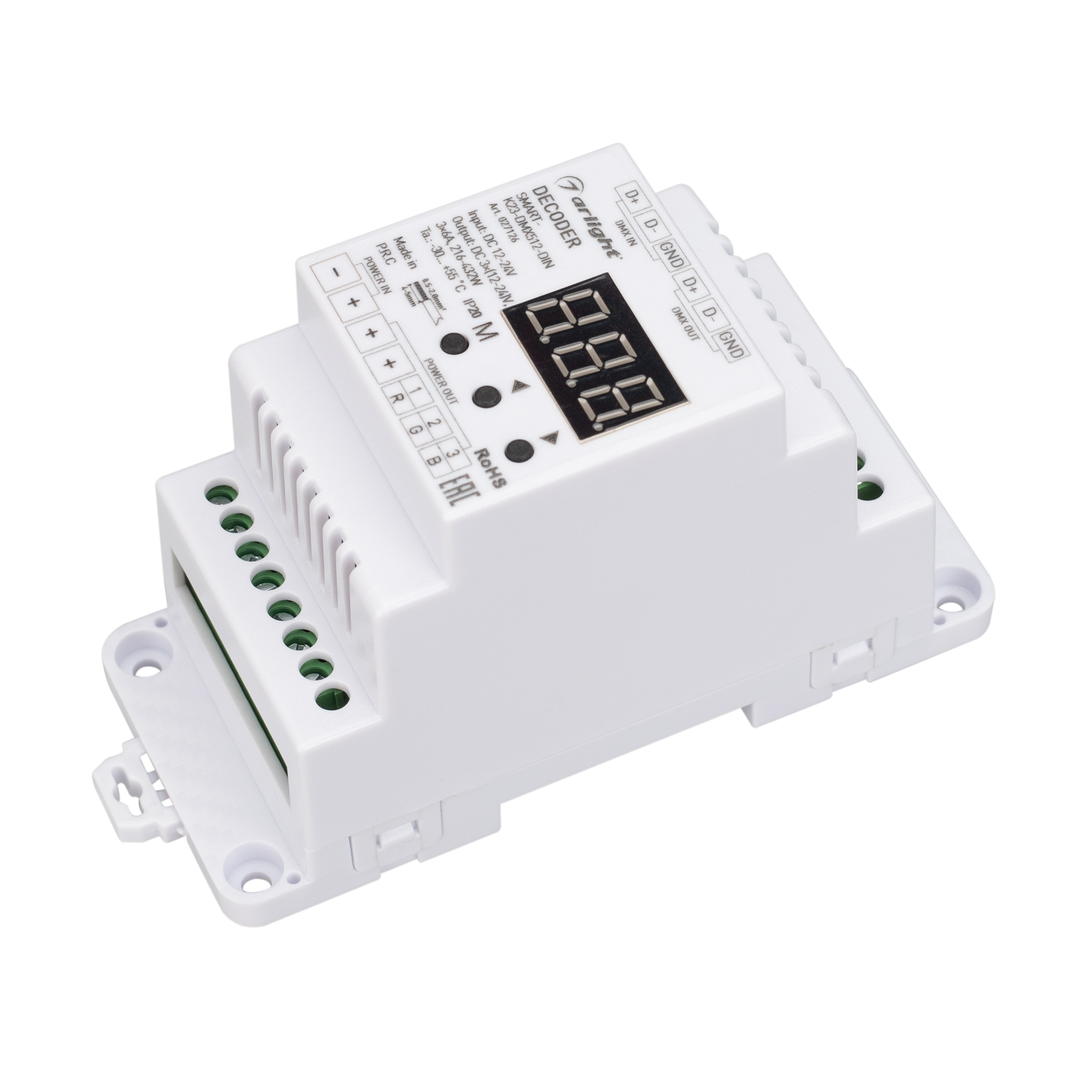 Arlight SMART-K23-DMX512-DIN — Декодер DMX512/PWM