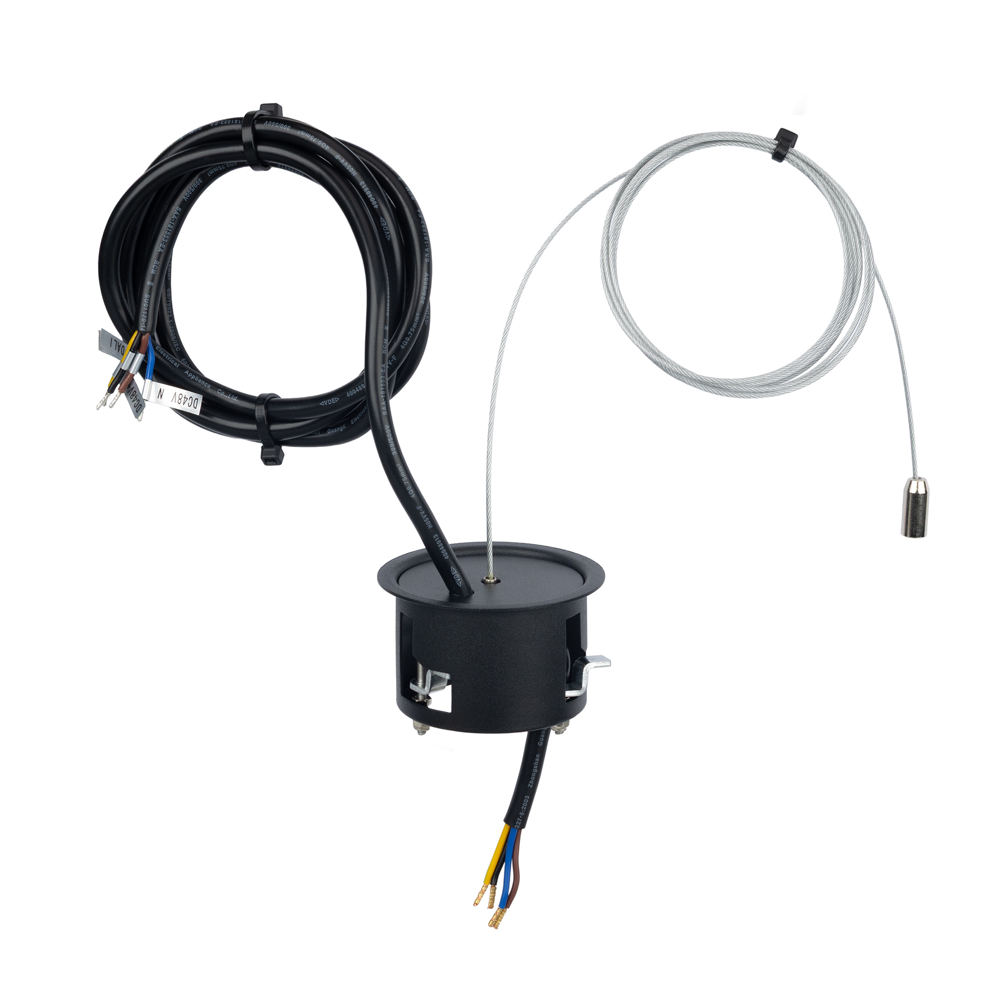 Подвес Потолочная чаша MAG-ORIENT-CANOPY-BUILT-POWER-L1500 (BK) (Arlight, Металл)