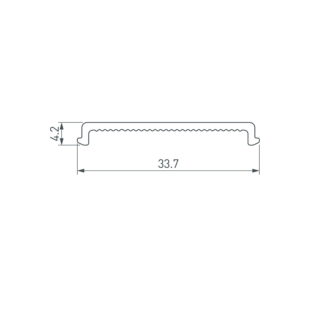 Arlight ARH-POWER-W35(F) — Матовый экран PMMA для профиля ARH-POWER-W35(F)