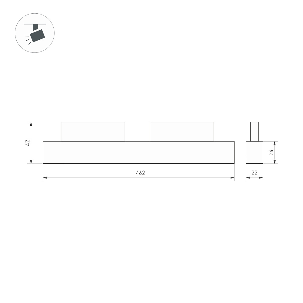 MAG-FLEX-FLAT — светильник — Трековый — MAG-FLEX; 48V