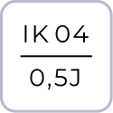 Степень защиты оболочки, код IK04