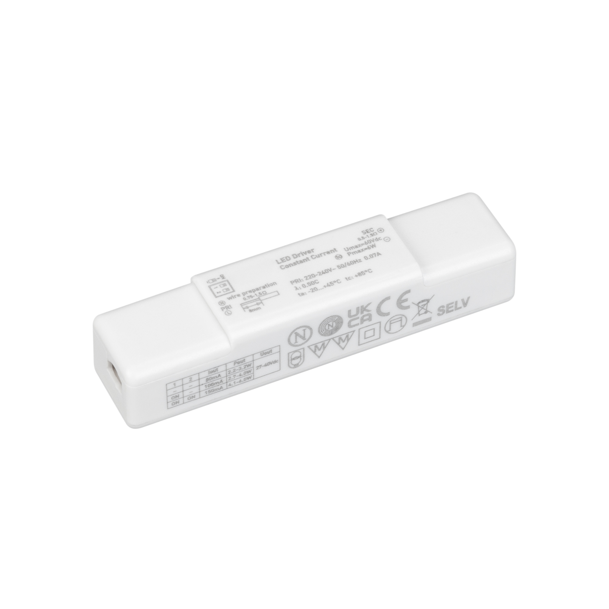 Источник тока Блок Питания ARJ-SP-6 (6W, 27-40V, 0.08-0.15A) (Arlight, IP20 Пластик, 5 лет)