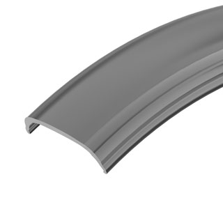 Arlight ARH-BENT-W18 — Матовый черный экран для профиля ARH-BENT-W18