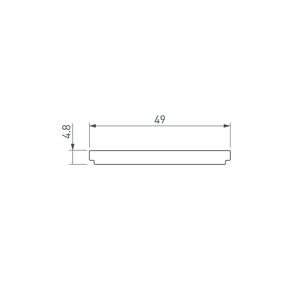Arlight FANTOM-W49 — Матовый боковой экран PC для профиля FANTOM-BENT-W49