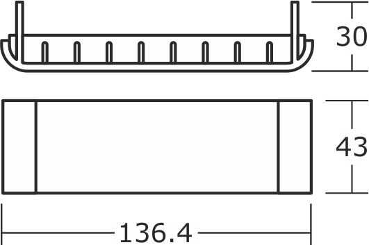 Комплект торцевых крышек для светильников серии THM LINE
