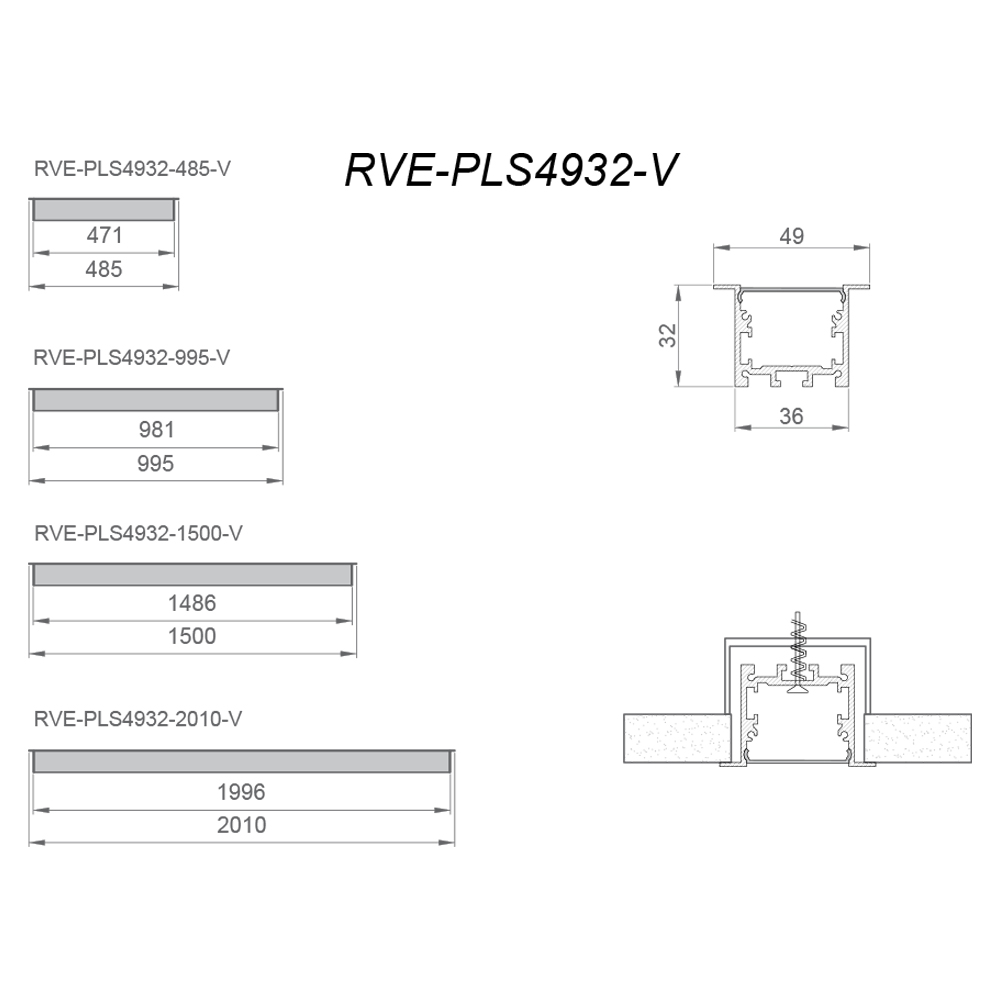Светодиодный светильник RVE-PLS4932