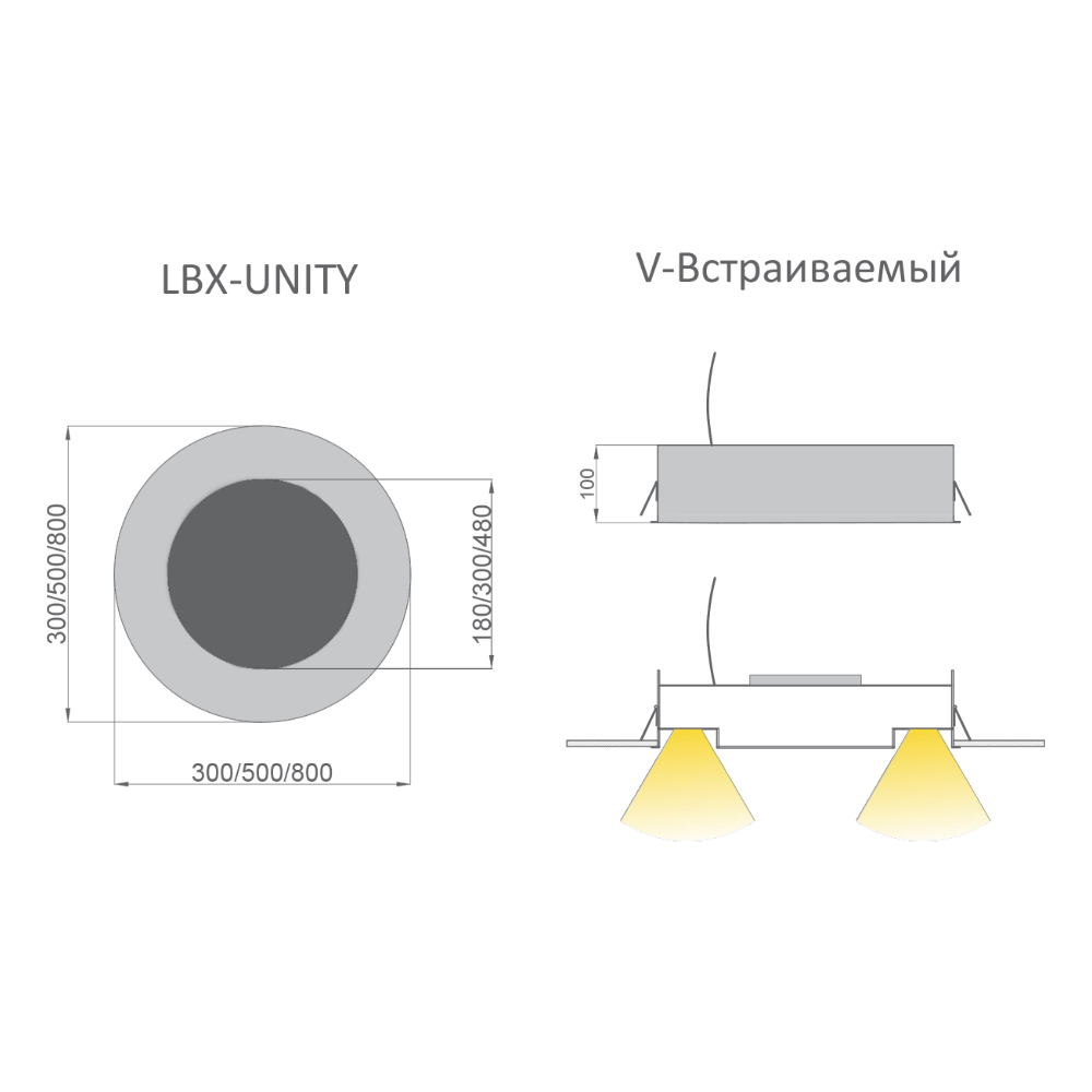 Светодиодный светильник RVE-LBX-UNITY