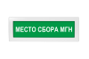 Световое табло Молния-24 (оповещатель охранно-пожарный, 24 В) (Место сбора МГН, зел.ф.)