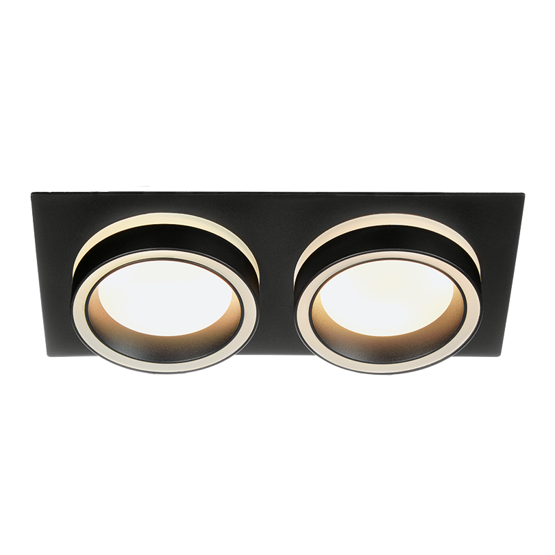 Светильник WOLTA WDL-GX53/06BL-02 под лампу GX53 Черный LUCE