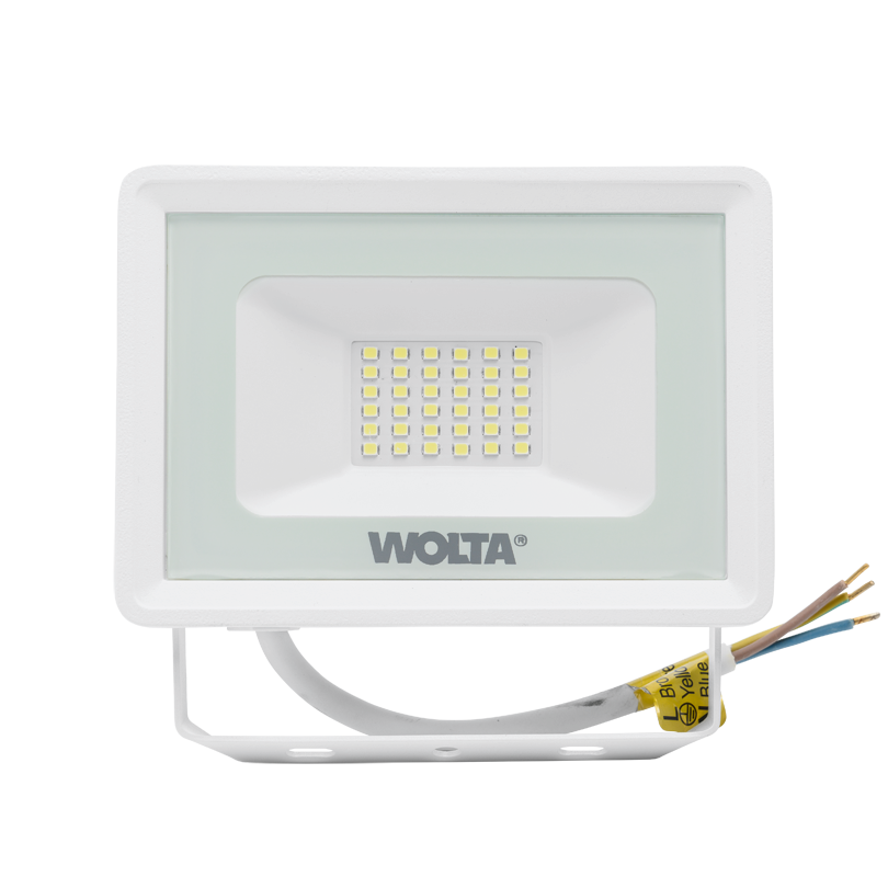 Светодиодный прожектор WOLTA WFL-30W/06W 30Вт 5700К IP65 Белый