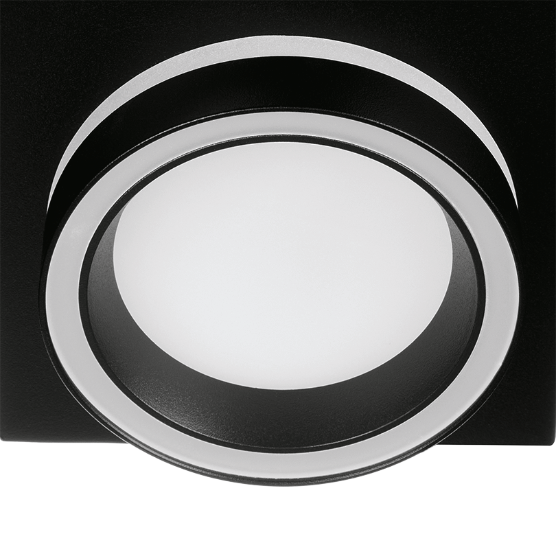 Светильник WOLTA WDL-GX53/06BL-S под лампу GX53 Черный LUCE
