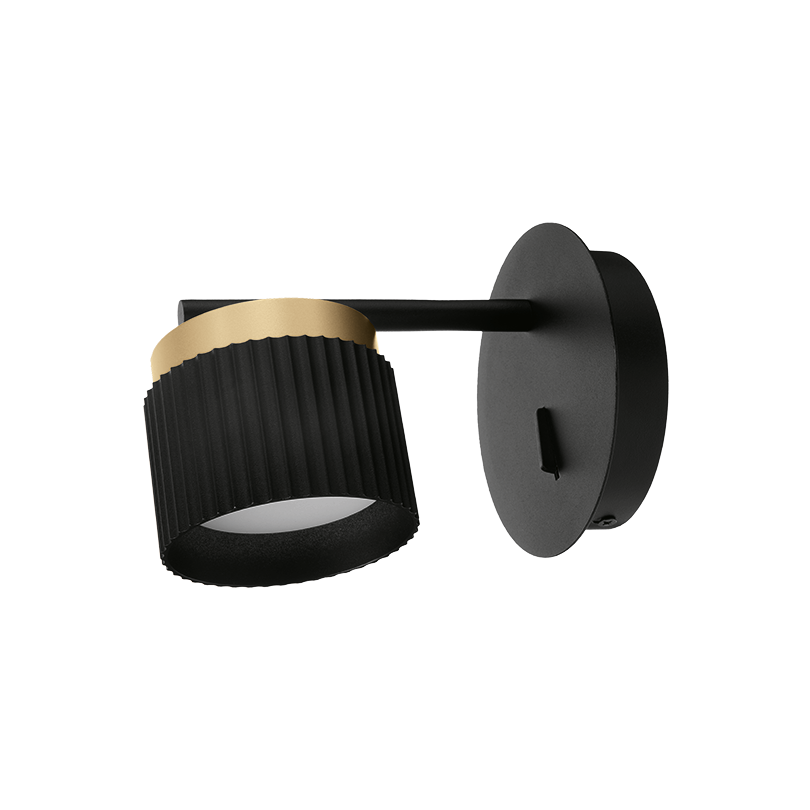 Светильник WOLTA WSL-GX53/W19BG под лампу GX53 Черный / Золотой MUSE