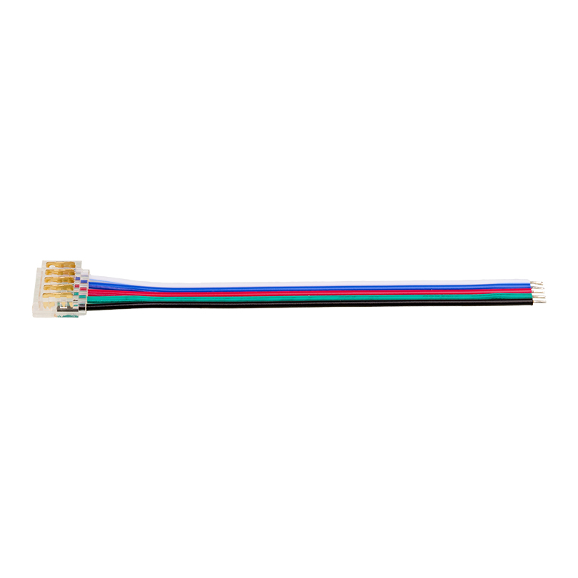 Коннектор WOLTA WLS-5PIN-RGBW-12MM-1 выводной для ленты SMD RGBW шириной 12мм, провод 10см, комплект 3шт.