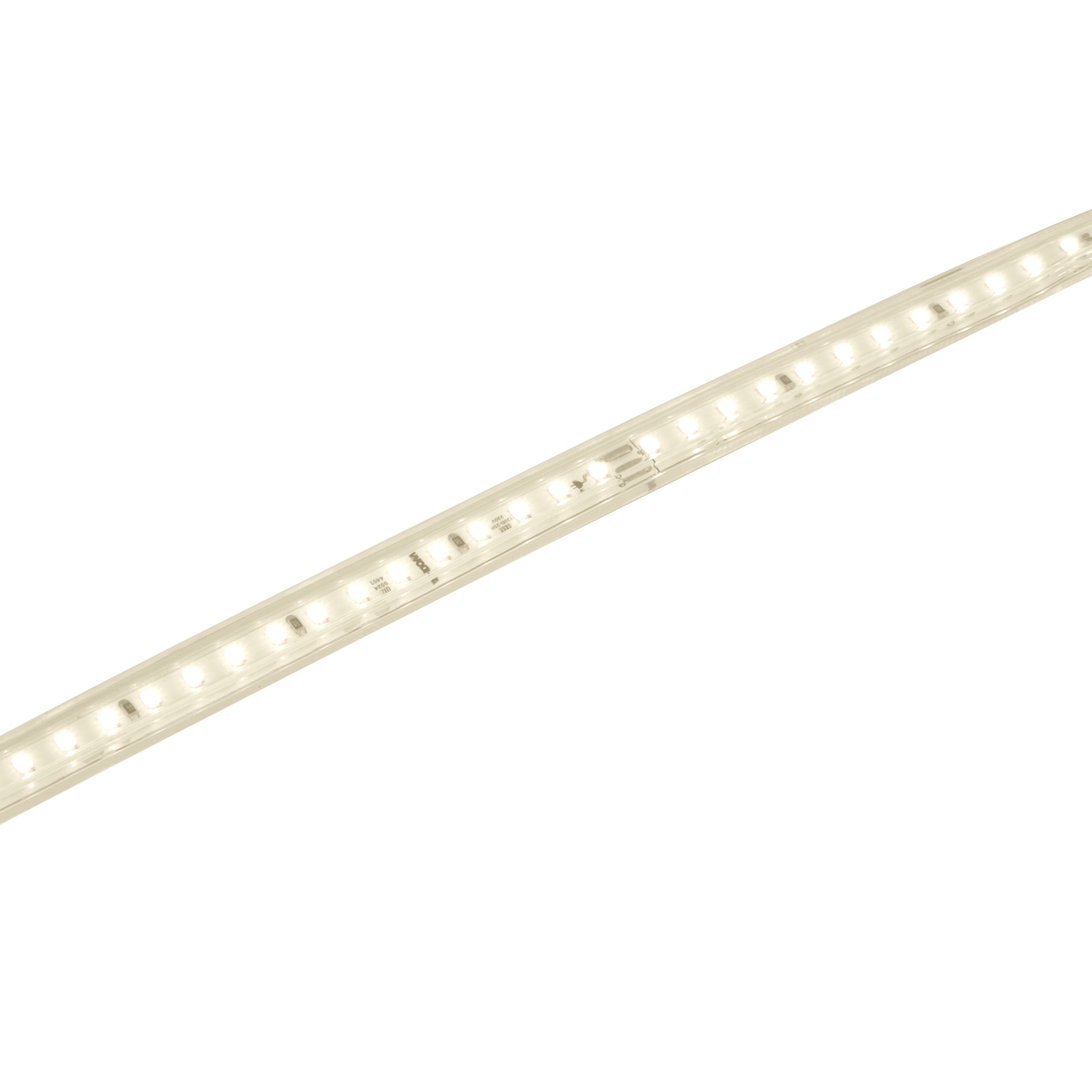 Светодиодная лента герметичная WOLTA WLS-220V-2835-10W/3000/S120 220В SMD2835 120led/м 10Вт/м 750лм/м 3000К IP65. Бобина 50 м., в комплекте: сетевой шнур, 2 заглушки, 2 коннектора, 2 фикс. клипсы.