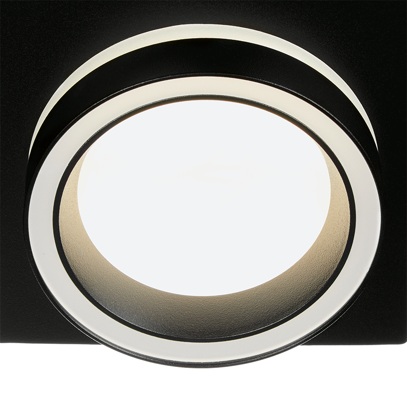 Светильник WOLTA WDL-GX53/06BL-S под лампу GX53 Черный LUCE