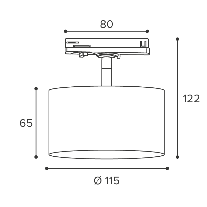 Трековый светильник WOLTA WTL-18/GX70-BL BASIC под лампу GX70 Черный BASIC