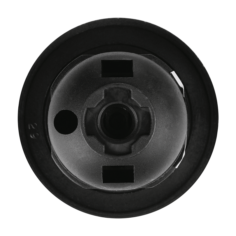 Патрон WOLTA WLH-008 E27 с кольцом, пластиковый, черный