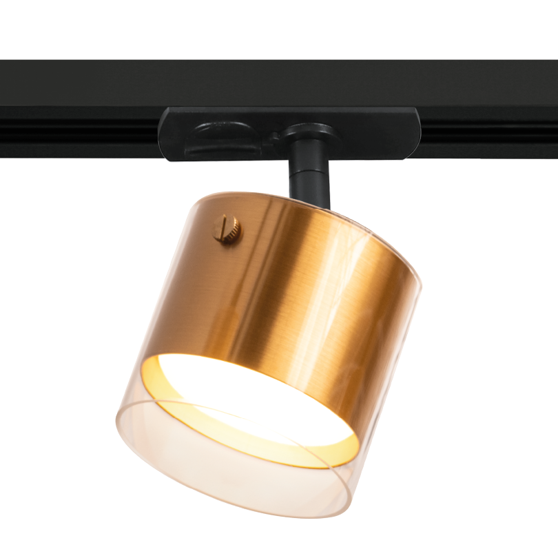 Трековый светильник WOLTA WTL-GX53/07G под лампу GX53 Золотой ORO