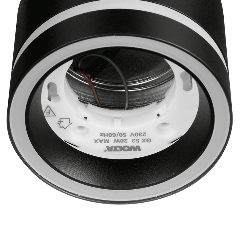 Трековый светильник WOLTA WTL-GX53/06B под лампу GX53 Черный LUCE