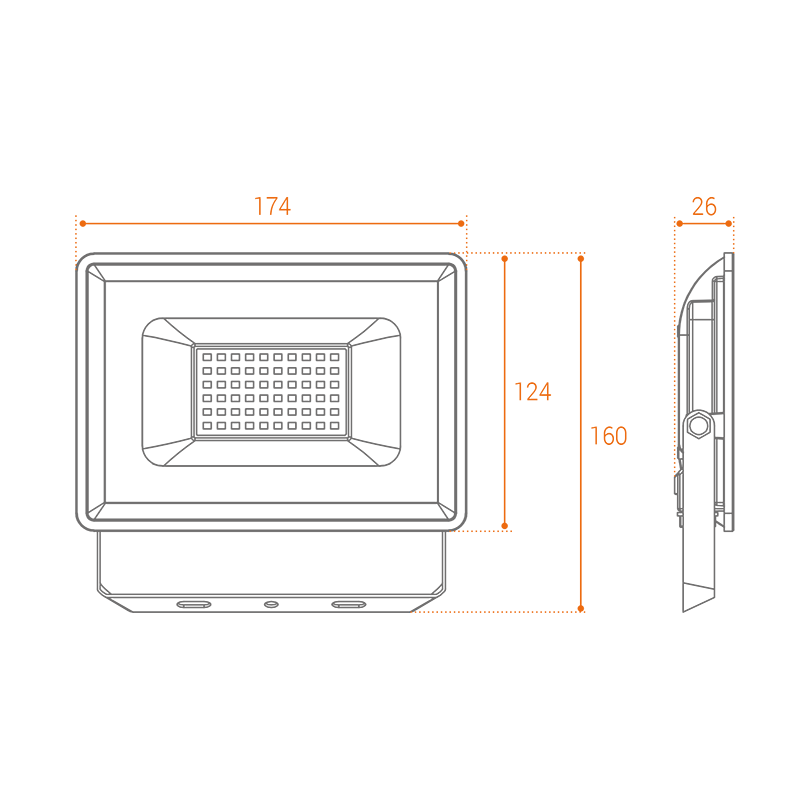 Светодиодный прожектор WOLTA WFL-50W/06 50Вт 5700К IP65