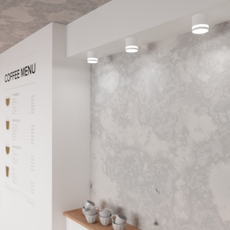Светильник WOLTA WSL-GX53/04W под лампу GX53 Белый MODERNO