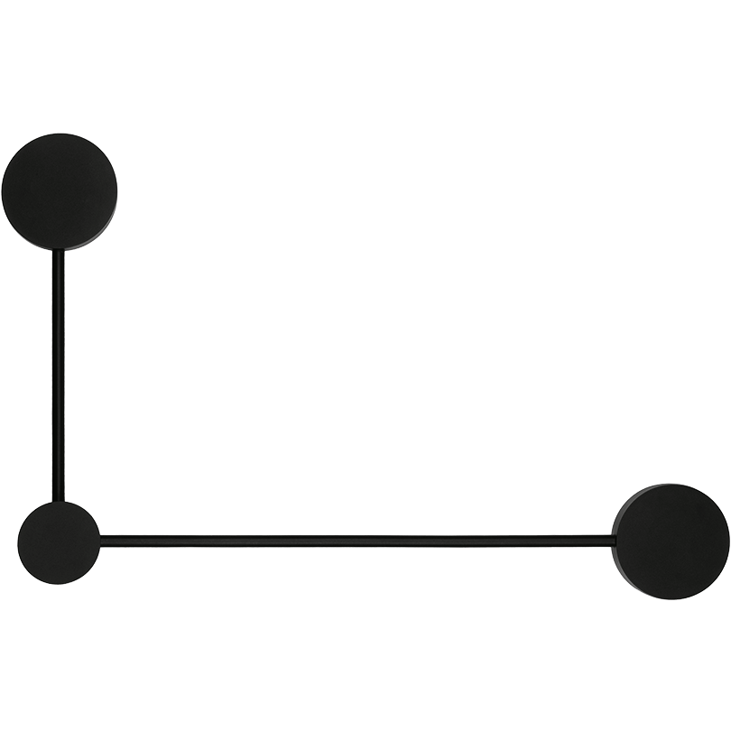 Светильник WOLTA WSL-GX53/13-L под лампу GX53 Черный MOLECULE