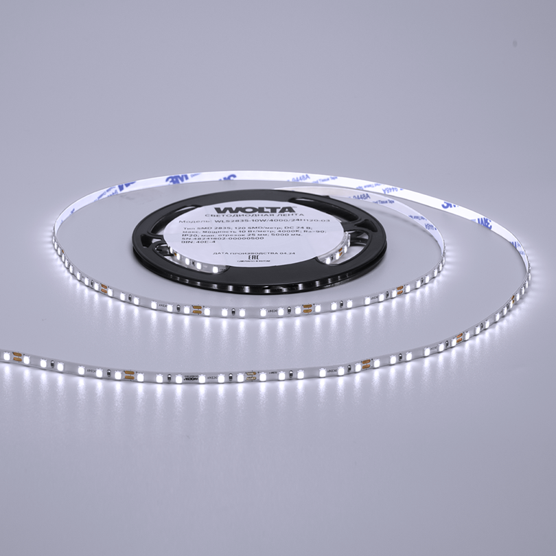 Светодиодная лента WOLTA WLS2835-10W/6500/24H120-03 SMD2835 10Вт 6500К 24В IP20 120 led/m