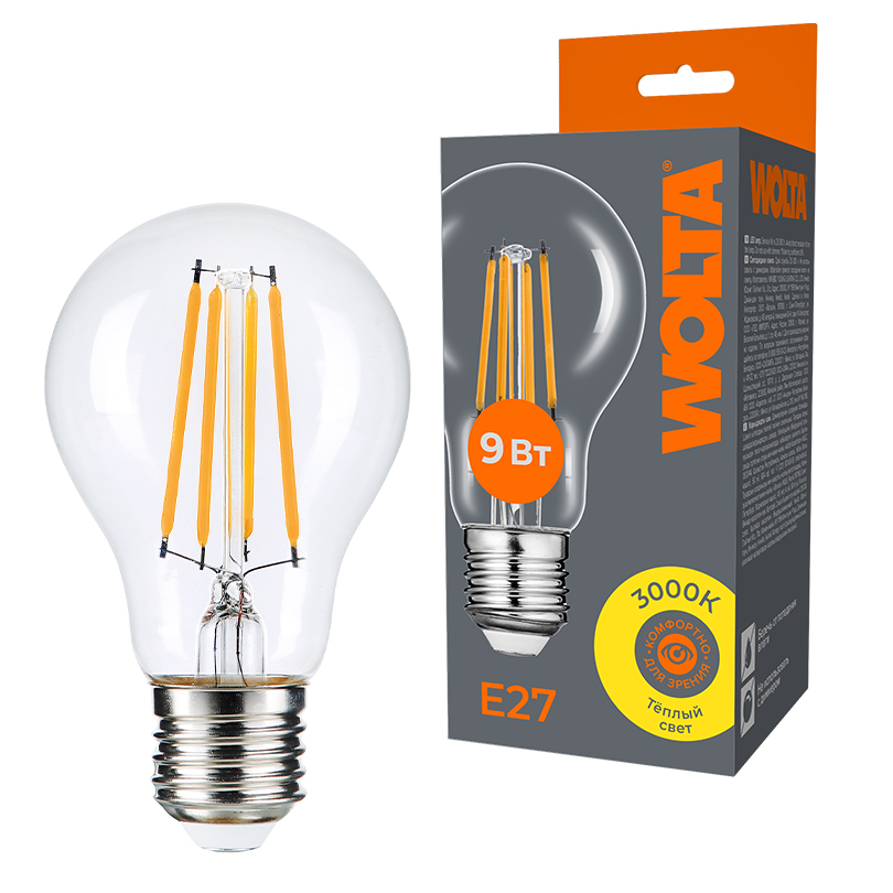 Лампа A60 «Груша» (Filament)
