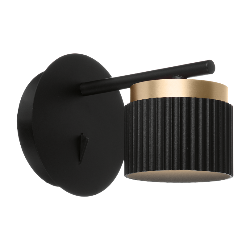 Светильник WOLTA WSL-GX53/W19BG под лампу GX53 Черный / Золотой MUSE